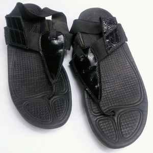 Easy Spirit | Black Cushioned Wedge Sandal | Sz 11
